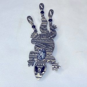 Large Vintage JJ Lizard Gecko Brooch Pin